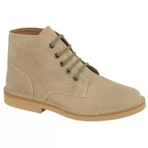 Roamers Mens Real Suede Leisure Boots (11 UK) (Dark Taupe)