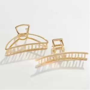 I Saw It First Metal Claw Clips 2 Pack - Gold