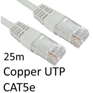 RJ45 (M) to RJ45 (M) CAT5e 25m White OEM Moulded Boot Copper UTP Network Cable