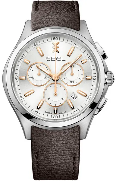 Ebel Watch Wave Chronograph Mens - Silver EBL-207