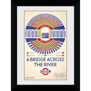Transport For London London Bridge 50 x 70 Framed Collector Print
