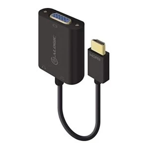 ALOGIC 15cm HDMI to VGA Adapter With 3.5mm Audio - Male to Female (Full HD -1920 X 1080)