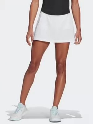 adidas Club Tennis Skirt, White/Grey, Size S, Women