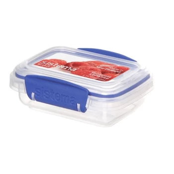 Sistema 200ml Klip It Lunch Box - Clear w/Blue