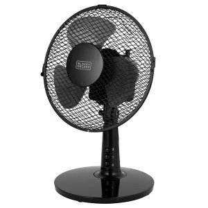 Black & Decker 9" Desk Fan with Long Life Motor - Black
