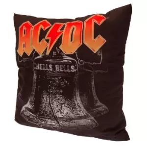 AC/DC Hells Bells Filled Cushion (One Size) (Black/Red)