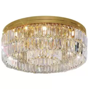 Kolarz PRISMA - Designer Crystal Ceiling Light Polished Gold, 12x G9
