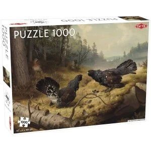 Fighting Capercailles 1000 Piece Jigsaw Puzzle