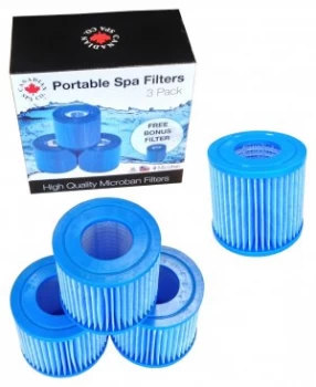 Canadian Spa Portable Filter Set 4 Pack