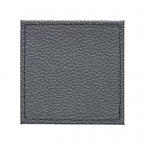 Denby Black Grey Reversable Faux Leather Coasters Set Of 4