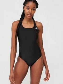 adidas Fit Swimsuit - Black, Size 26, Women