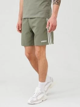 Adidas 3 Stripe Linear Chelsea Short - Green