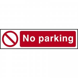 Scan No Parking Sign 200mm 50mm Standard