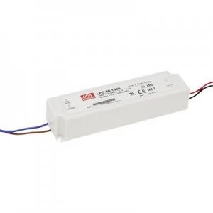 Mean Well LPC-60-1400 LED driver Constant current 58.8 W 1.4 A 9 - 42 V DC not dimmable, Surge protection