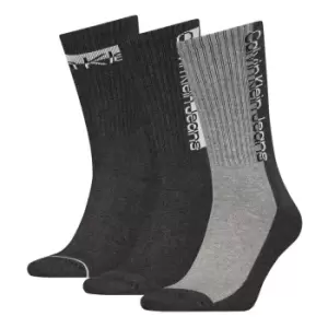 Calvin Klein Athletic Crew Socks 3 Pack Mens - Grey