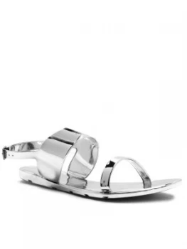Qupid Juniper double strap sandal Grey
