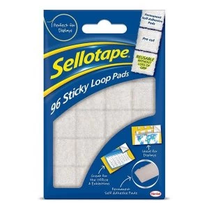 Sellotape Sticky Loop Pads Pack of 96