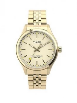 Timex Timex Waterbury Traditional Neaon 34Mm Gold Bracelet Watch