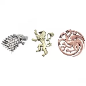 Game of Thrones Set of 3 Pins House Crests