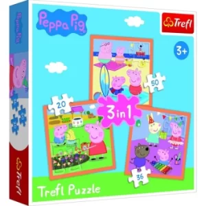Peppa Pig (3 in 1) Puzzle