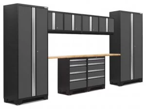 Bold 3.0 Grey 10 piece Garage Cabinet Set 6 Shelves