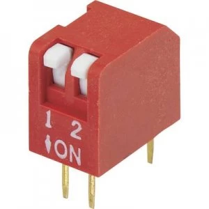 DIP switch Number of pins 2 Piano type TRU COMPONENTS DPR 02