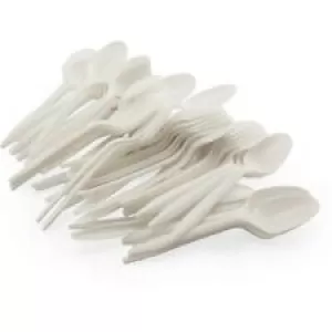 Caroline White Plastic Forks (50)