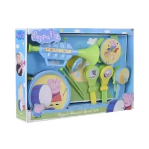 Peppa Pig 6 Piece Peppa's Musical Band Set Kids Music Instrument Drum Toy Gift TJ Hughes