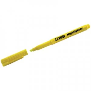 Whitecroft Yellow Highlighter Pens Pack of 10 WX93203