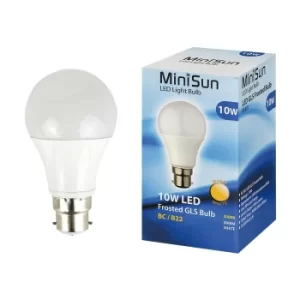10 x 10W BC B22 Warm White LED GLS Bulbs