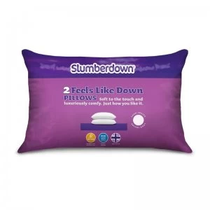 Slumberdown Feels Like Down Pillow - Pack of 2