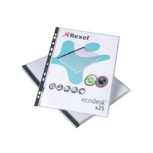 Rexel Ecodesk A4 Top Opening Pockets Pack of 25 Pockets