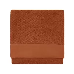 Textured Weave Hand Towel Pecan
