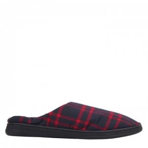 SoulCal Cruz Mule Slippers - Red/Navy/Check