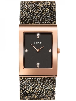 Seksy Black Fashion Watch - 2653