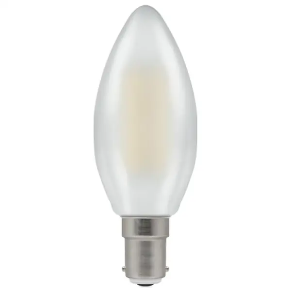 Crompton LED Candle Filament Dimmable Pearl 5W 4000K SBC-B15d