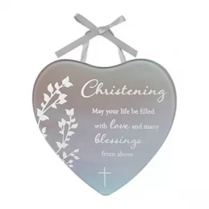 Reflections Of The Heart Mini Plaque Christening