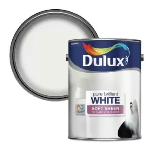 Dulux Pure Brilliant White Soft Sheen Emulsion Paint 5L