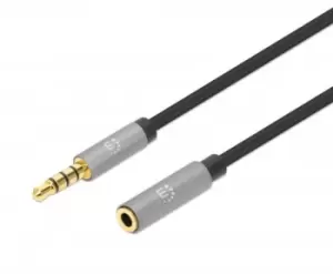 Manhattan Stereo Audio 3.5mm Extension Cable, 2m, Male/Female,...