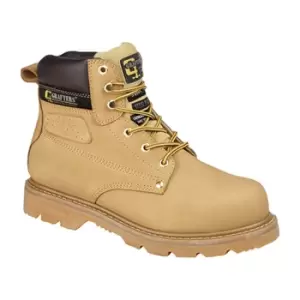 Grafters Mens Gladiator Safety Boots (7 UK) (Honey)