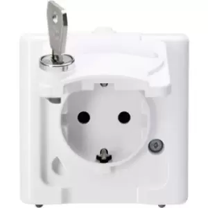 Kopp 103402000 1 Piece Wet room switch product range Complete PG socket (lockable) BlueElectric Arctic white