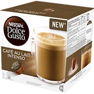 Nescafe Dolce Gusto Cafe Au Lait Intenso Coffee Pods Pack of 16