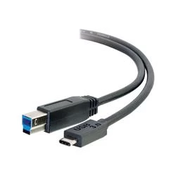 C2G 2m USB 3.1 Gen 1 USB C to USB B Cable M/M Black