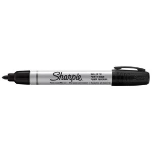 Sharpie Metal Permanent Marker Bullet Tip Black Pack of 12 Pens