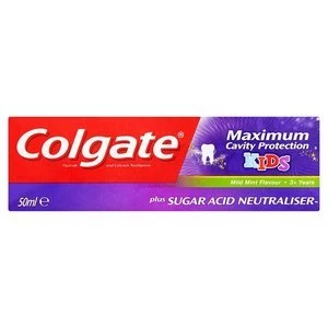 Colgate Maximum Cavity Protection 3+ Kids Toothpaste 50ml