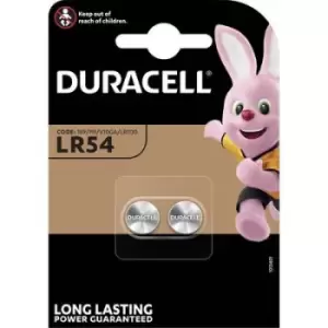 Duracell AG10 Button cell LR54 Alkali-manganese 65 mAh 1.5 V 2 pc(s)