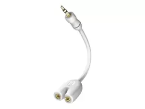 Inakustik 00310302 audio cable 0.1 m 3.5mm 2x 3.5mm White