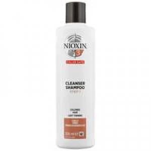 Nioxin 3D Care System System 3 Step 1 Color Safe Cleanser Shampoo: For Colored Hair And Light Thinning 300ml