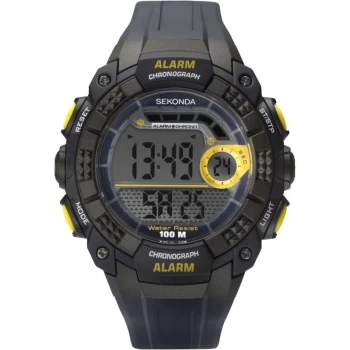 Sekonda Lcd Chronograph Watch - 1675E - black