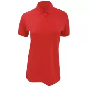 Kustom Kit Ladies Klassic Superwash Short Sleeve Polo Shirt (8) (Red)